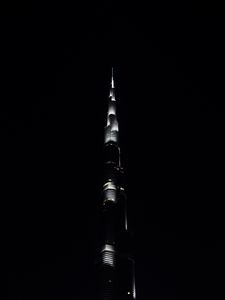 Preview wallpaper tower, skyscraper, dark, shadows, architecture