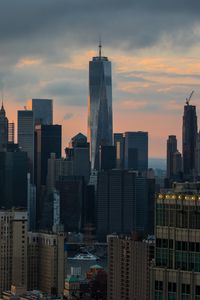 Preview wallpaper tower, skyscrapers, buildings, houses, city