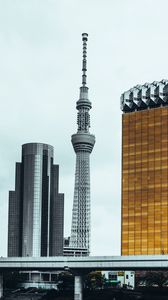 Preview wallpaper tower, skyscrapers, buildings, architecture, city