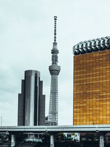 Preview wallpaper tower, skyscrapers, buildings, architecture, city