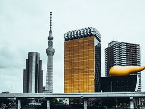 Preview wallpaper tower, skyscrapers, buildings, architecture, city