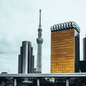Preview wallpaper tower, skyscrapers, buildings, architecture, city