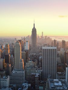 Preview wallpaper tower, skyscrapers, city, buildings, view