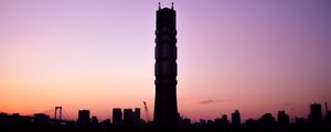Preview wallpaper tower, sunset, sky
