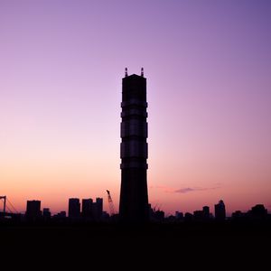 Preview wallpaper tower, sunset, sky