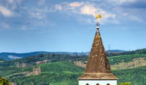 Preview wallpaper tower, trees, forest, nature