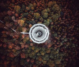 Preview wallpaper tower, trees, view from above, bad wildbad, germany