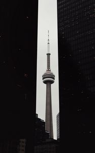 Preview wallpaper tower, walls, buildings, dark