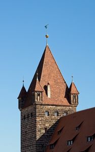 Preview wallpaper towers, building, architecture, bricks, sky