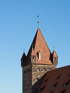 Preview wallpaper towers, building, architecture, bricks, sky