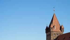 Preview wallpaper towers, building, architecture, bricks, sky