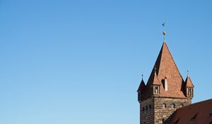 Preview wallpaper towers, building, architecture, bricks, sky