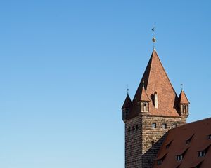 Preview wallpaper towers, building, architecture, bricks, sky