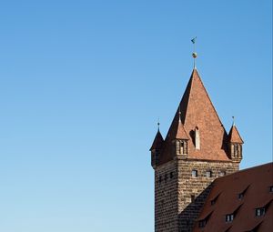 Preview wallpaper towers, building, architecture, bricks, sky