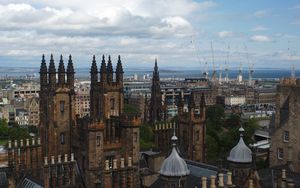 Preview wallpaper towers, buildings, architecture, construction, city
