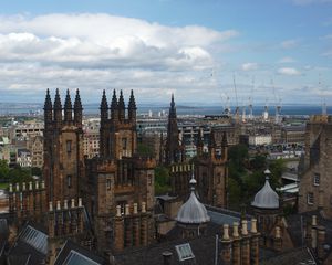 Preview wallpaper towers, buildings, architecture, construction, city