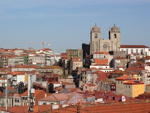 Preview wallpaper towers, buildings, architecture, roofs