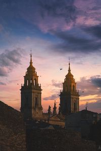 Preview wallpaper towers, buildings, architecture, evening