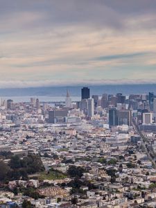 Preview wallpaper towers, buildings, city, aerial view