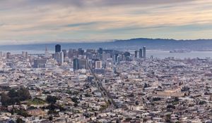 Preview wallpaper towers, buildings, city, aerial view