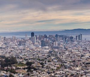 Preview wallpaper towers, buildings, city, aerial view