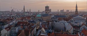 Preview wallpaper towers, buildings, city, copenhagen, denmark