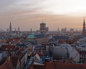 Preview wallpaper towers, buildings, city, copenhagen, denmark