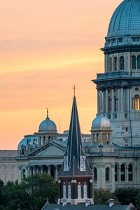 Preview wallpaper towers, church, buildings, architecture