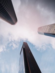 Preview wallpaper towers, skyscrapers, buildings, architecture, sky