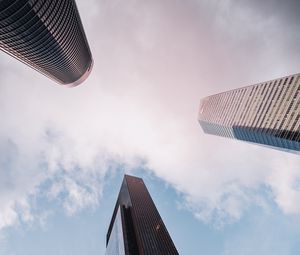 Preview wallpaper towers, skyscrapers, buildings, architecture, sky