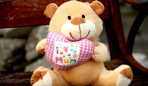 Preview wallpaper toy, bear, heart, love