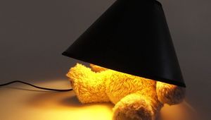 Preview wallpaper toy, bear, light, lamp