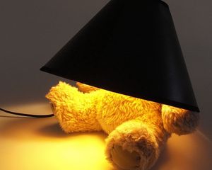 Preview wallpaper toy, bear, light, lamp