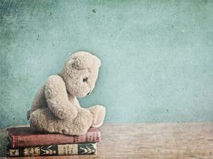 Preview wallpaper toy, bear, teddy, books
