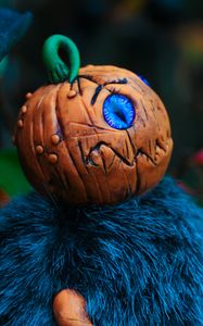 Preview wallpaper toy, halloween, pumpkin, fluffy