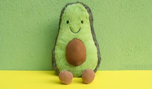 Preview wallpaper toy, teddy, avocado, cute, green