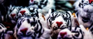 Preview wallpaper toy, tiger, set, blur