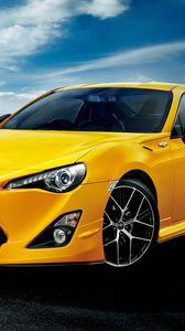 Preview wallpaper toyota, 2015, gt86, yellow