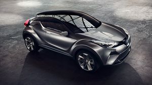 Preview wallpaper toyota, c-hr, side view, gray