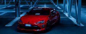 Preview wallpaper toyota, car, sports car, parking, red