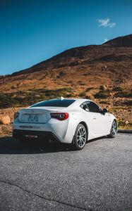 Preview wallpaper toyota, car, sports car, rear view, white