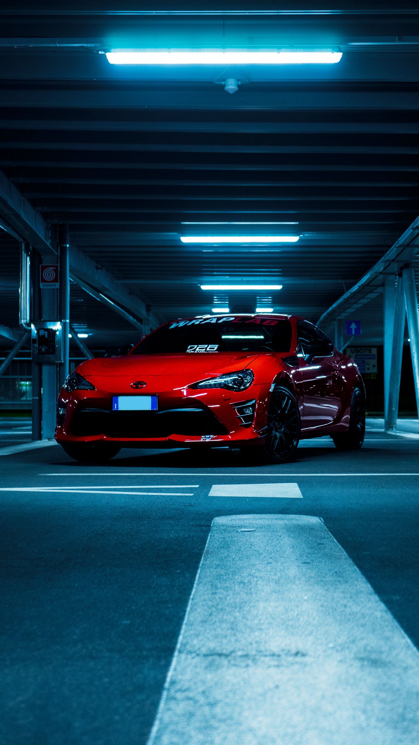 Download wallpaper 1440x2560 toyota, car, sports car, front view, red qhd  samsung galaxy s6, s7, edge, note, lg g4 hd background