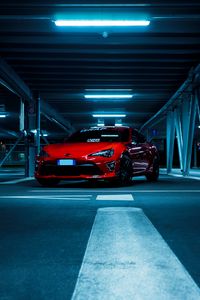 Preview wallpaper toyota, car, sports car, front view, red