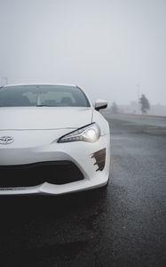 Preview wallpaper toyota, car, white, front view