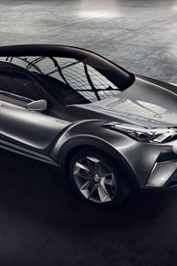 Preview wallpaper toyota, c-hr, side view, gray
