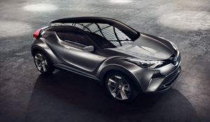 Preview wallpaper toyota, c-hr, side view, gray