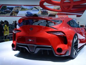 Preview wallpaper toyota, ft-1, concept, red, detroit, 2014