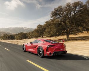 Preview wallpaper toyota, ft-1, concept, car, speed, side view