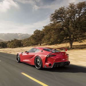 Preview wallpaper toyota, ft-1, concept, car, speed, side view