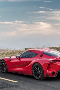 Preview wallpaper toyota, ft-1, red, machine, side view